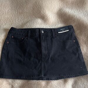 Abercrombie & Fitch Dark Denim Mini Skirt